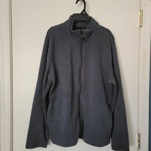 Skechers Women's Charcoal Gray Full-Zip Sweater